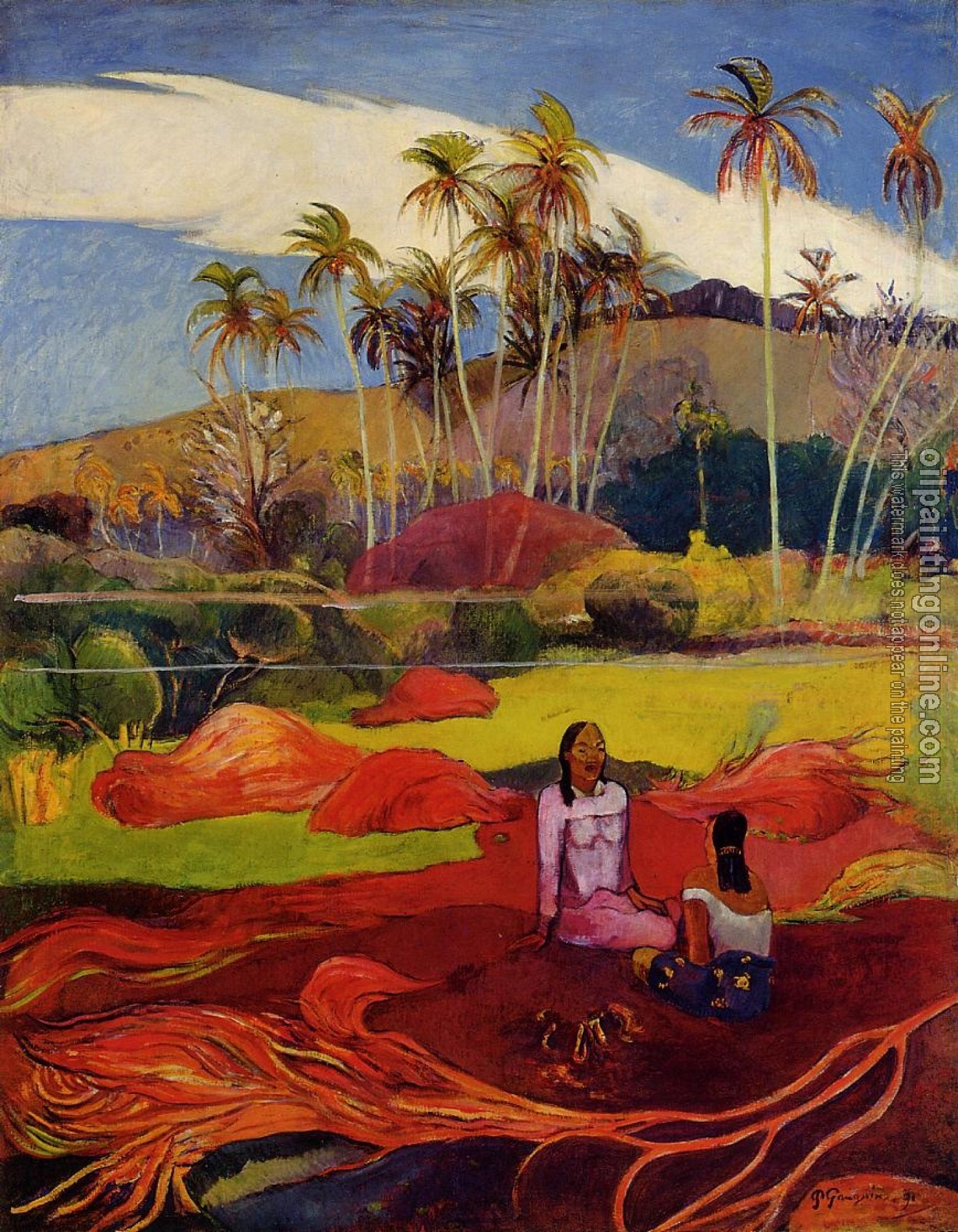 Gauguin, Paul - Tahitian Women under the Palms